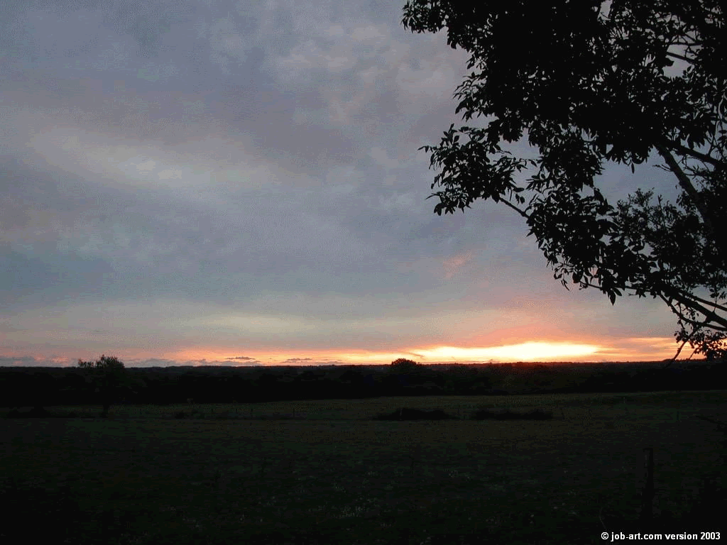 Un coucher de Soleil